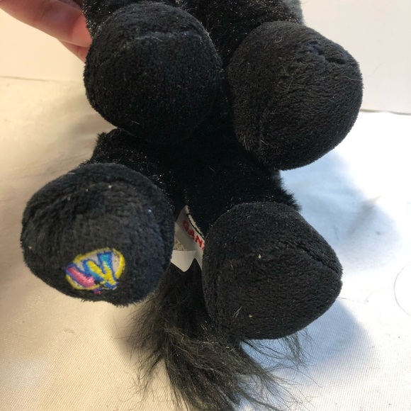 Ganz Retired Webkinz Black Friesian Stallion 9” Plush Horse NO CODE HM145 - Picture 5 of 7